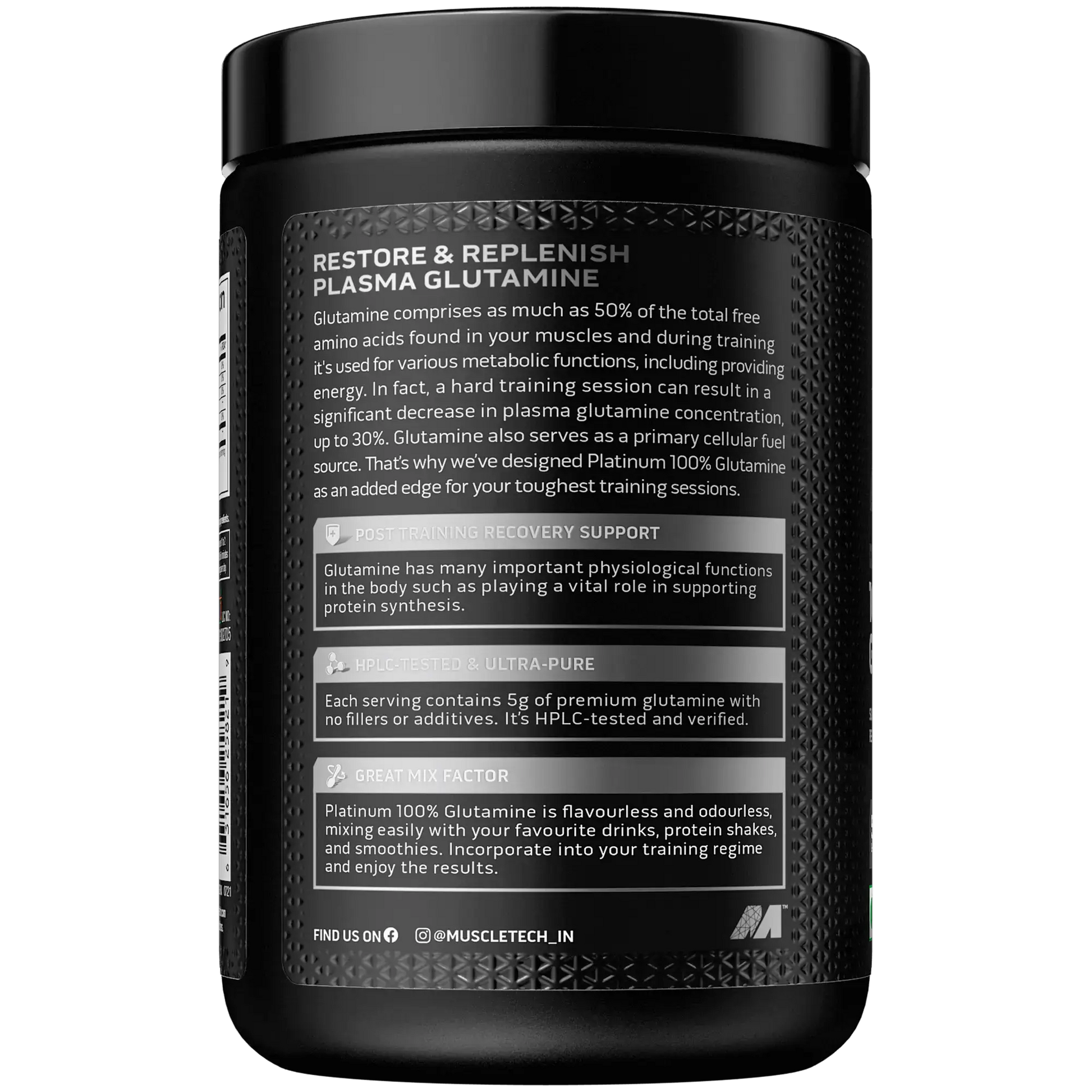 Muscletech Glutamine 250g - Protein world