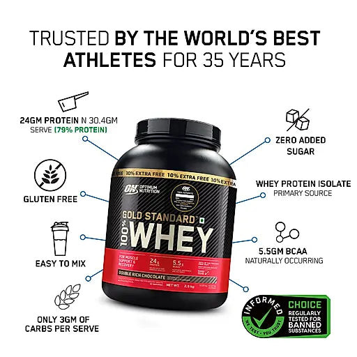 ON Whey Protein (Gold Standard 100% Whey Protein Powder) - Protein world