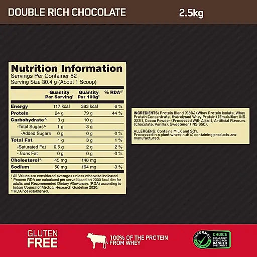 ON Whey Protein (Gold Standard 100% Whey Protein Powder) - Protein world