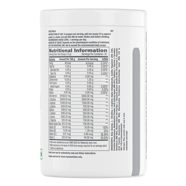 GNC Pro Performance Pre-Workout - Protein world