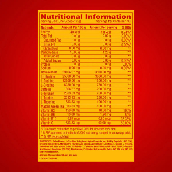GNC Pro Performance Pre-Workout - Protein world