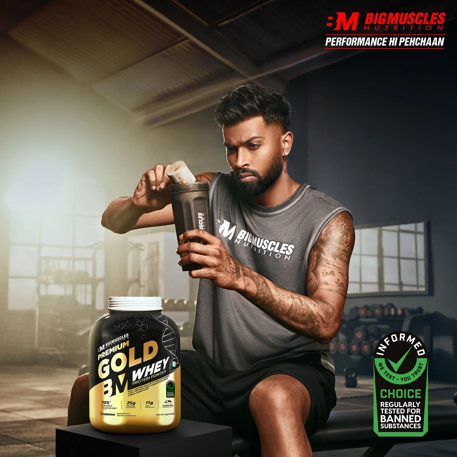 Big Muscles Nutrition Premium Gold Whey Protein - Protein world