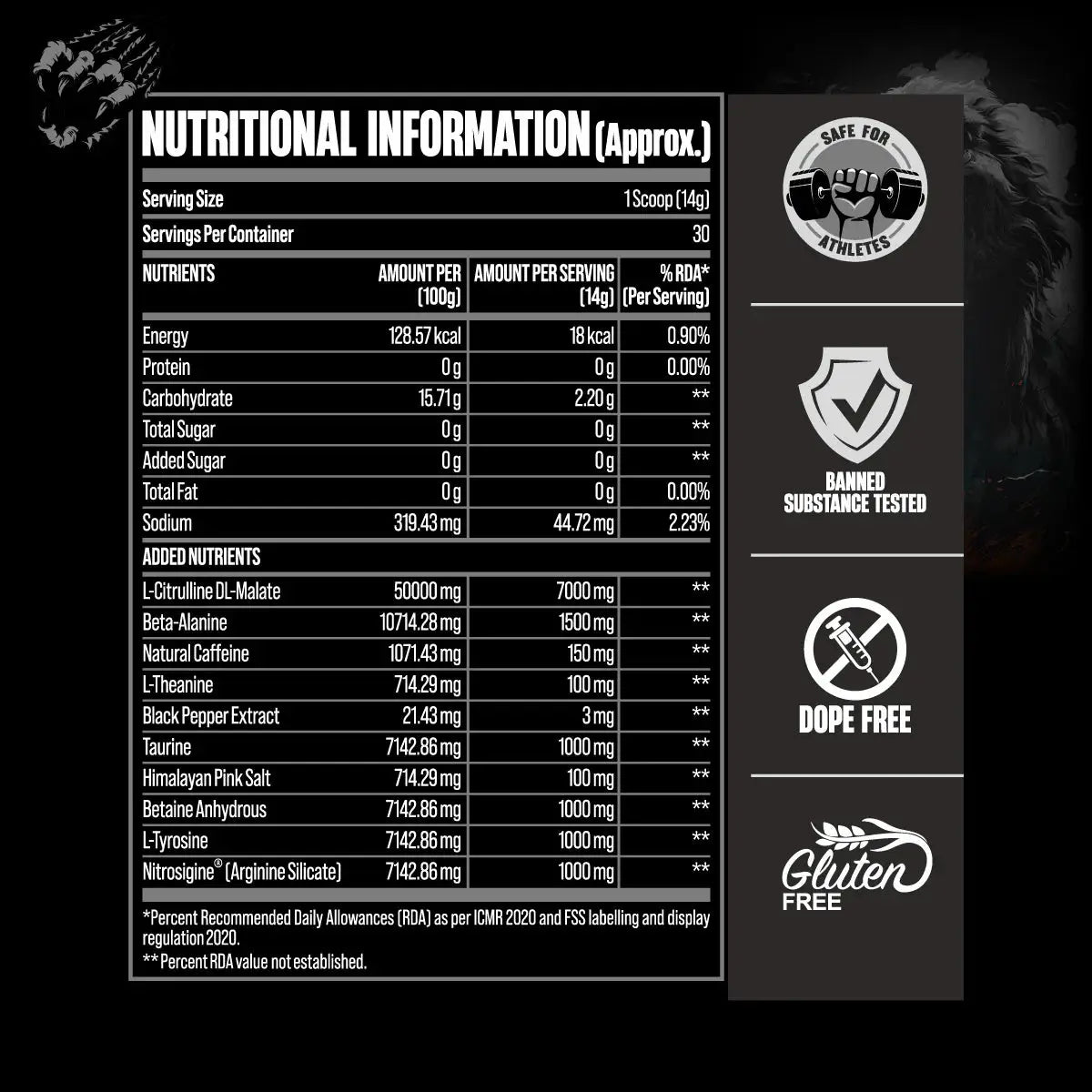 Bigmuscles Nutrition Karnage Black - Protein world