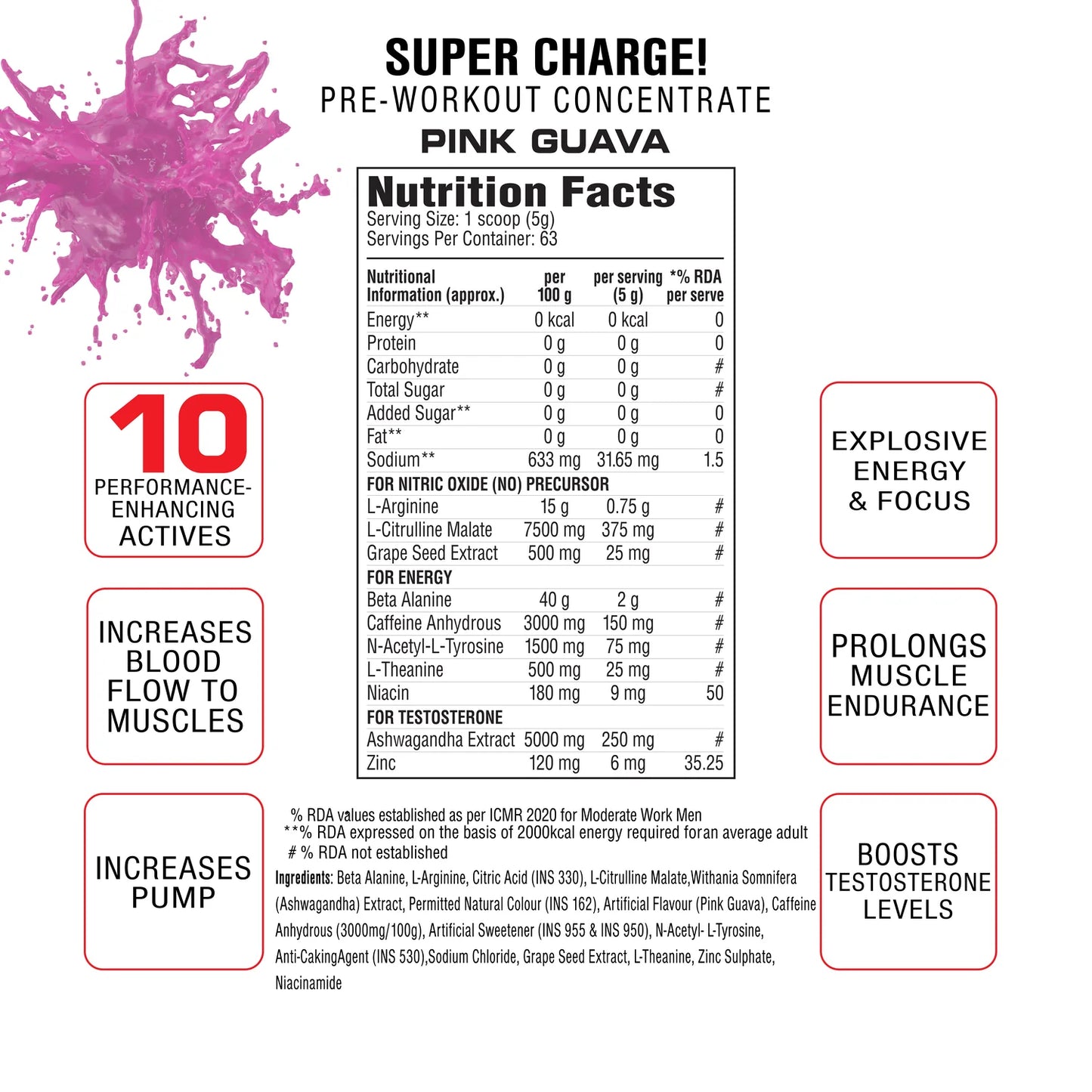 Labrada Super Charge Pre Workout - Protein world