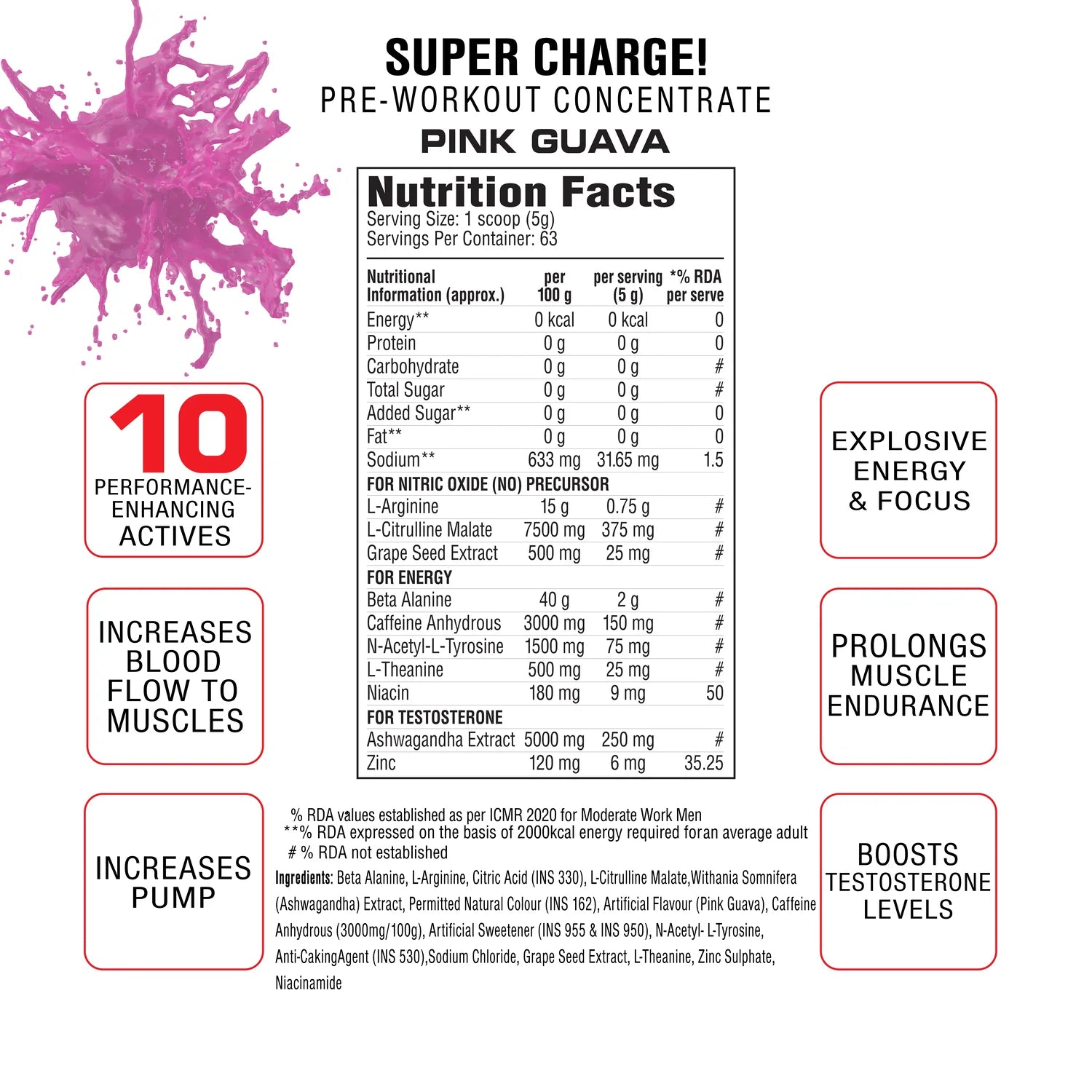 Labrada Super Charge Pre Workout - Protein world