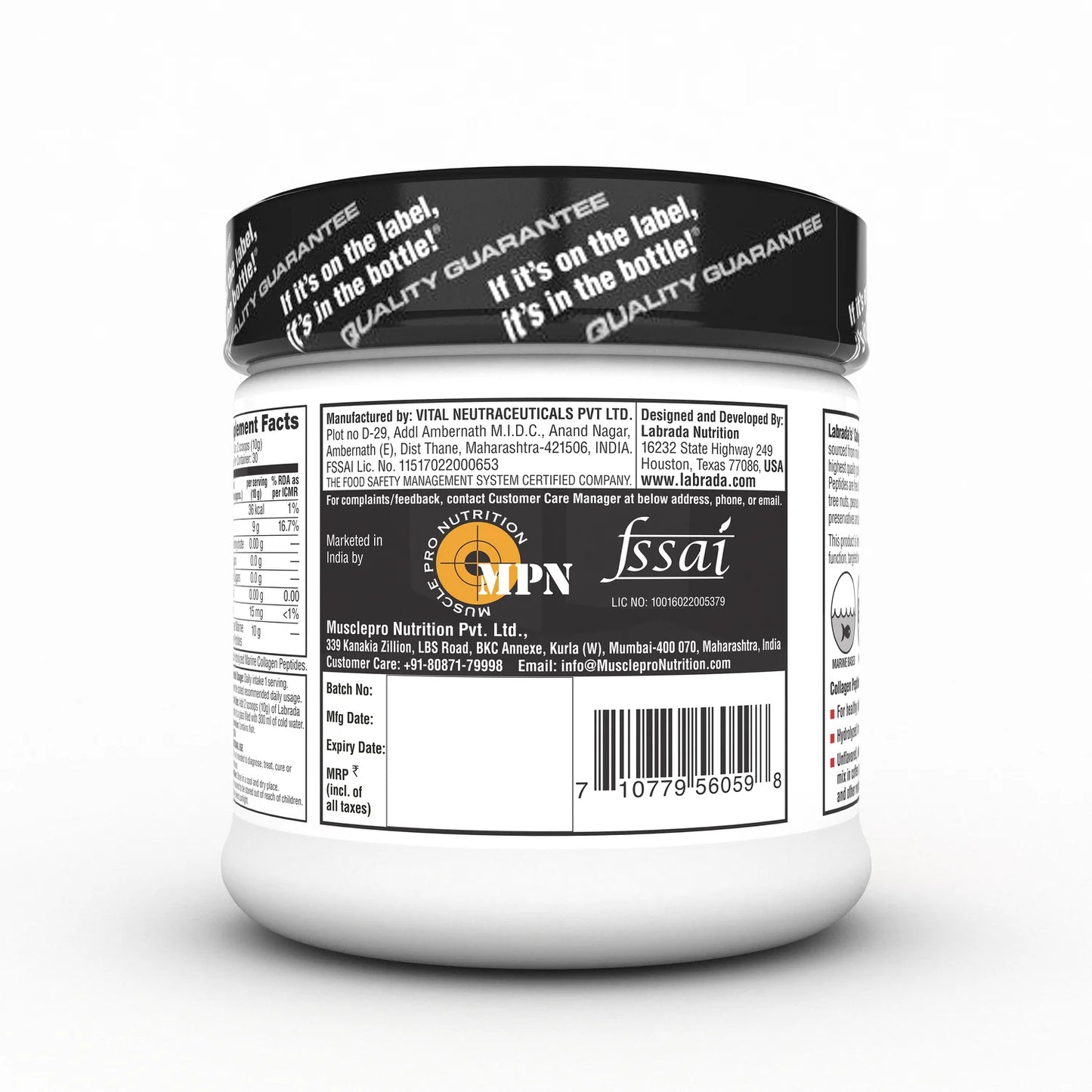 Labrada Marine Collagen Peptides 300g - Protein world