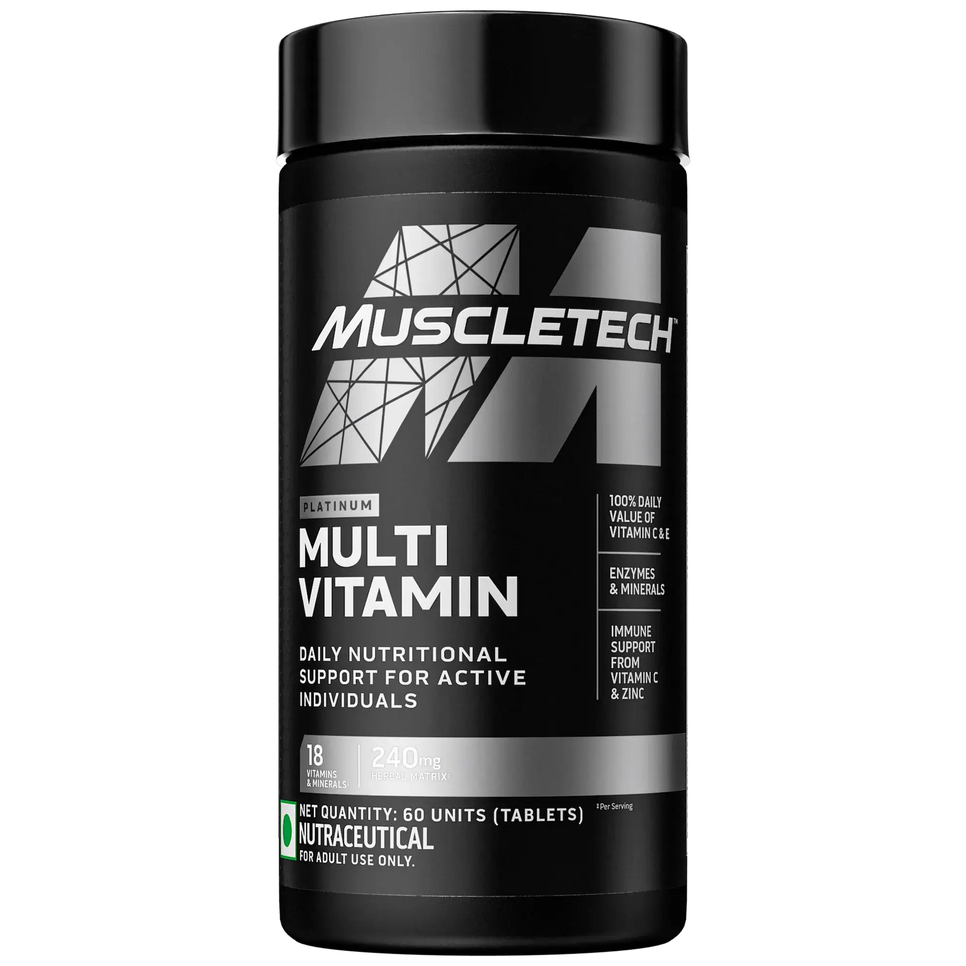 Muscletech Platinum Multivitamin 60 Tablets - Protein world