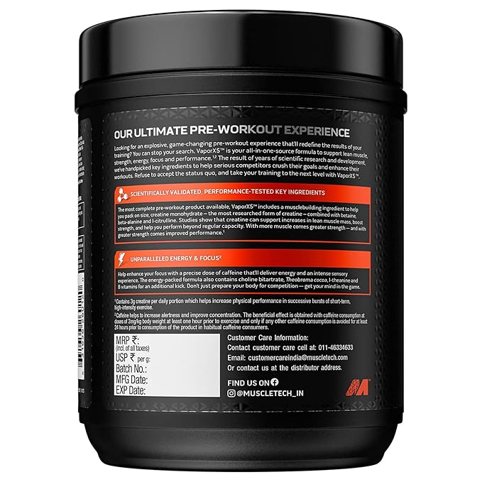 Muscletech Vaporx5 Pre-workout 270g (30 serving) - Protein world