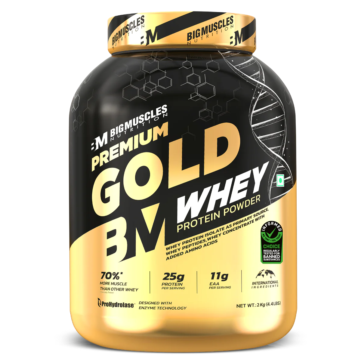 Big Muscles Nutrition Premium Gold Whey Protein - Protein world