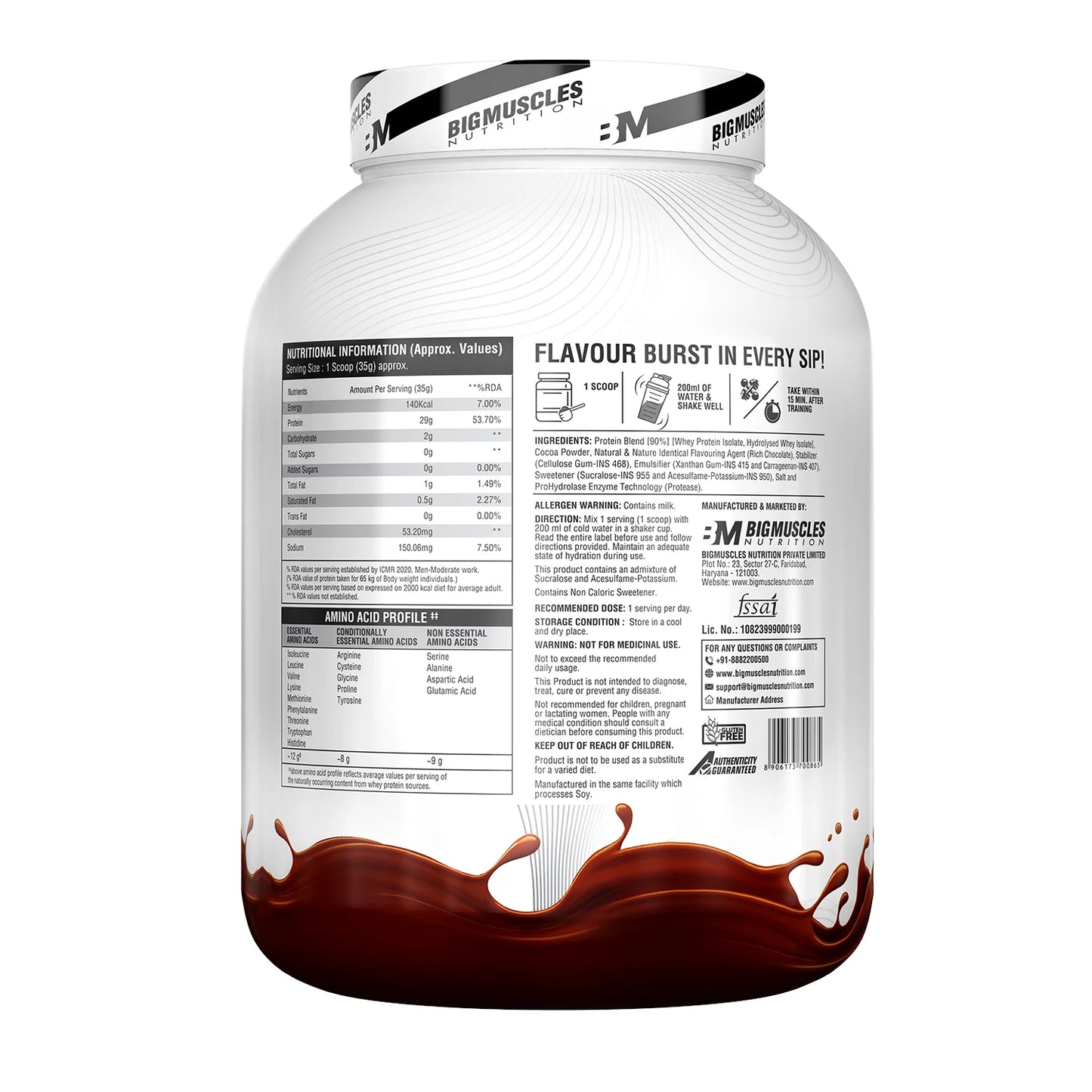 Big Muscles Nutrition Zero Whey Protein - Protein world