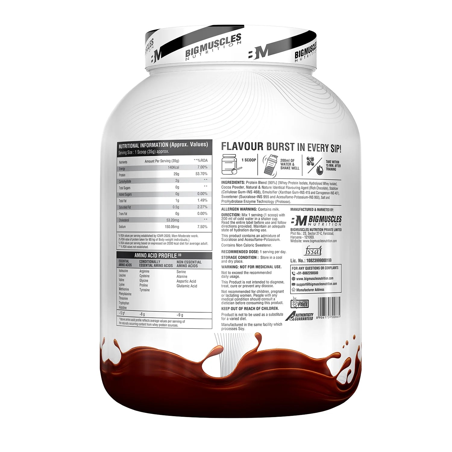 Big Muscles Nutrition Zero Whey Protein - Protein world