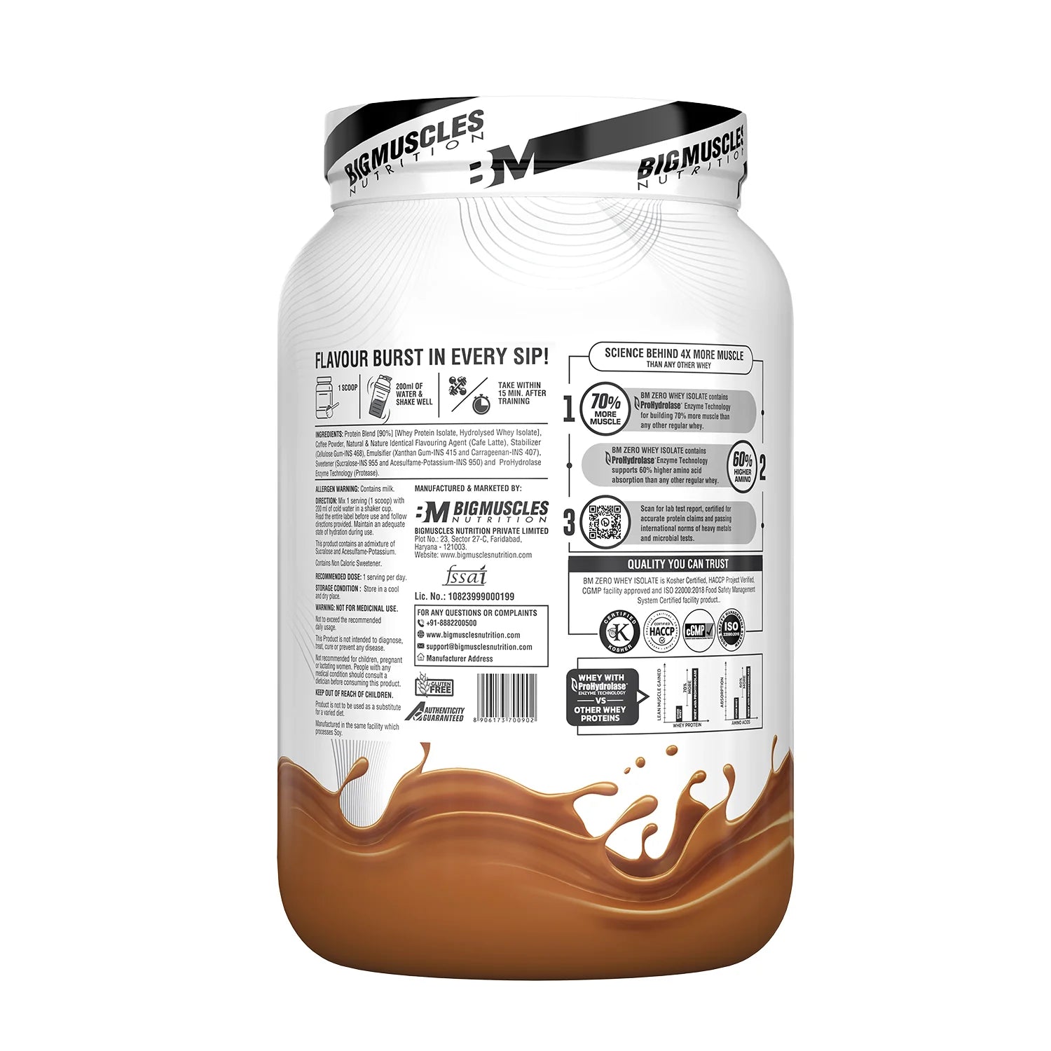 Big Muscles Nutrition Zero Whey Protein - Protein world