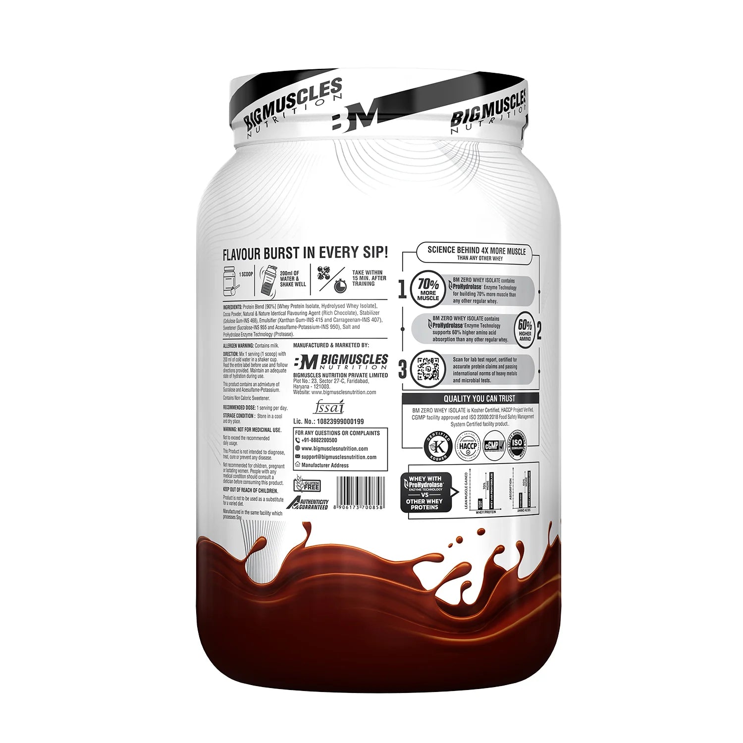 Big Muscles Nutrition Zero Whey Protein - Protein world