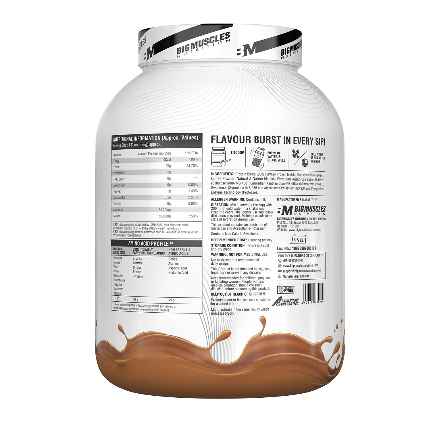 Big Muscles Nutrition Zero Whey Protein - Protein world