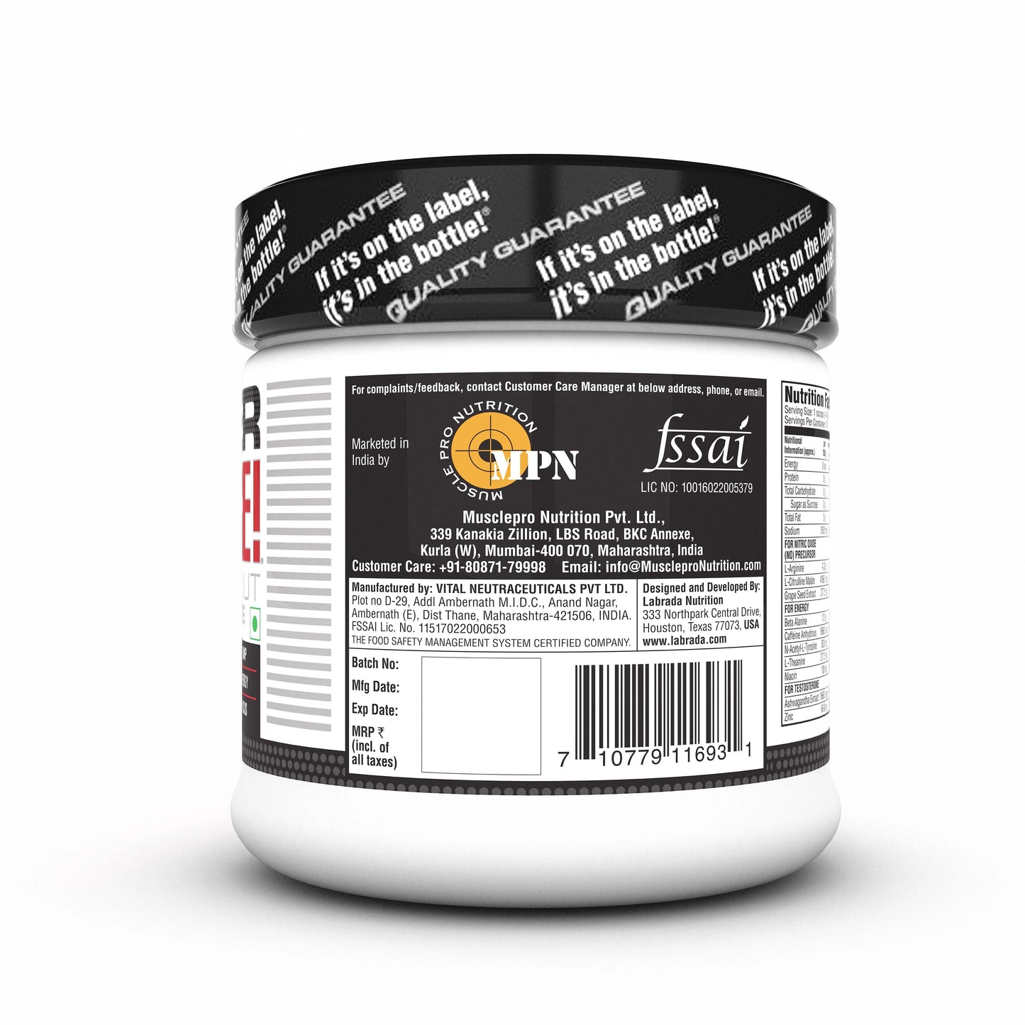 Labrada Super Charge Pre Workout - Protein world