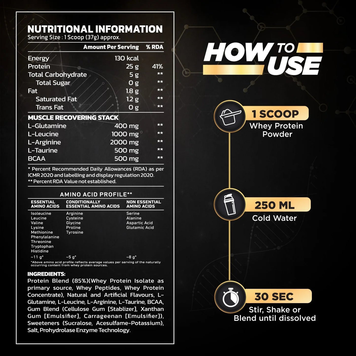 Big Muscles Nutrition Premium Gold Whey Protein - Protein world