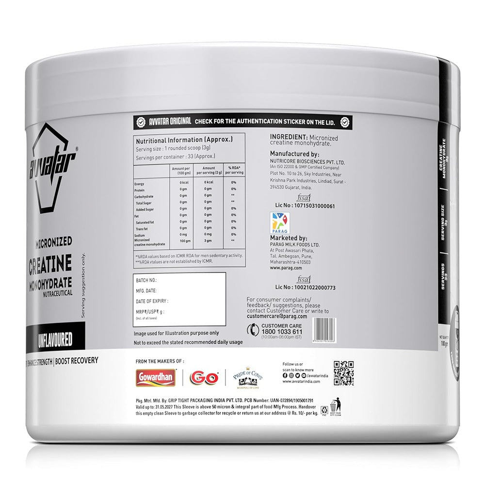 Avvatar Creatine Monohydrate - Protein world