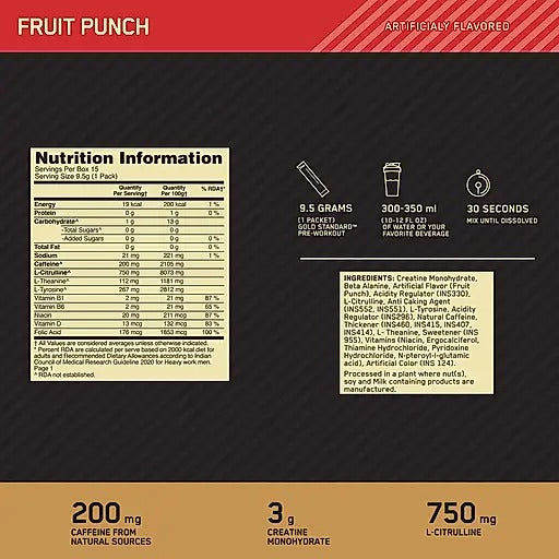 ON Gold Standard Pre Workout - Protein world