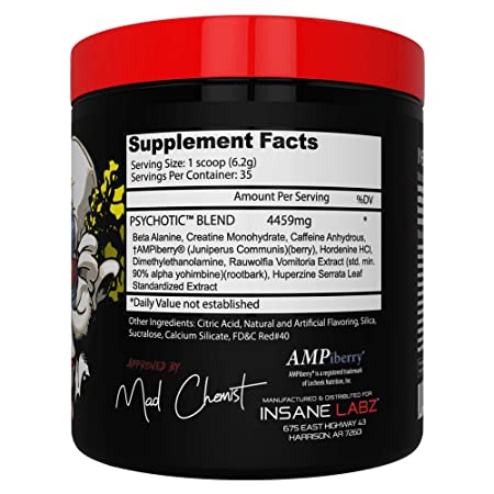 Insane Labz Psychotic Pre-workout - Protein world