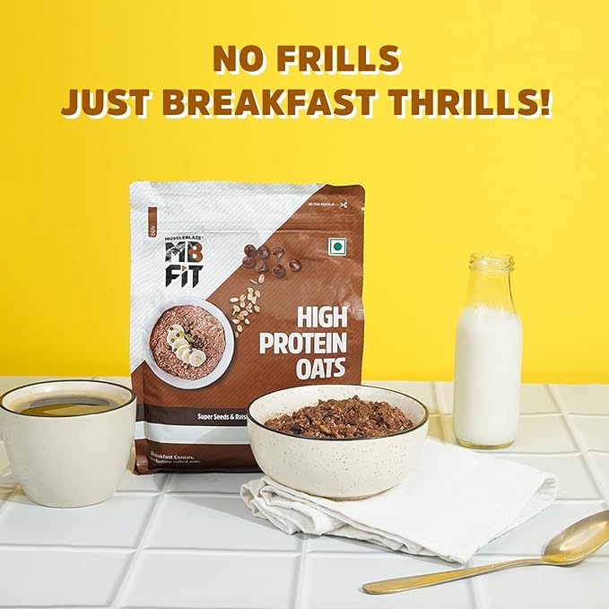 MuscleBlaze High Protein Oats Dark Chocolate 1kg - Protein world