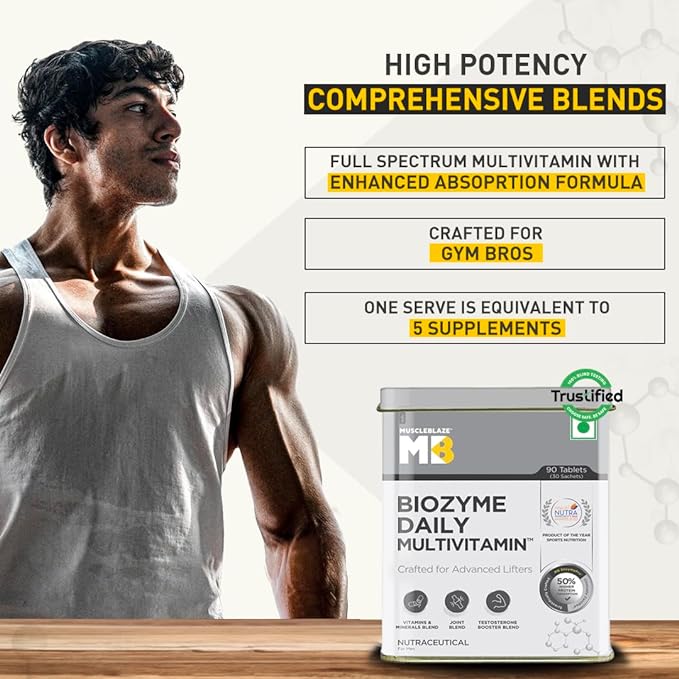MuscleBlaze Biozyme Daily Multivitamin - Protein world