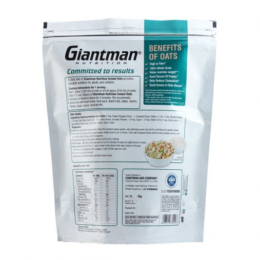 Giantman Nutrition Instant Oats 1Kg - Protein world