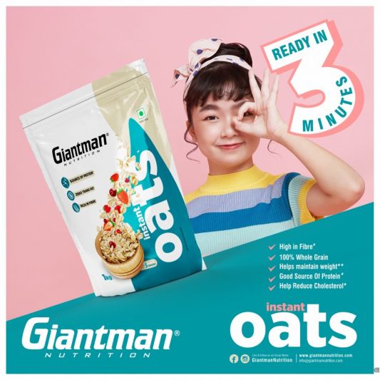 Giantman Nutrition Instant Oats 1Kg - Protein world
