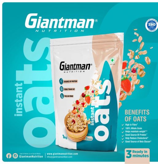 Giantman Nutrition Instant Oats 1Kg - Protein world