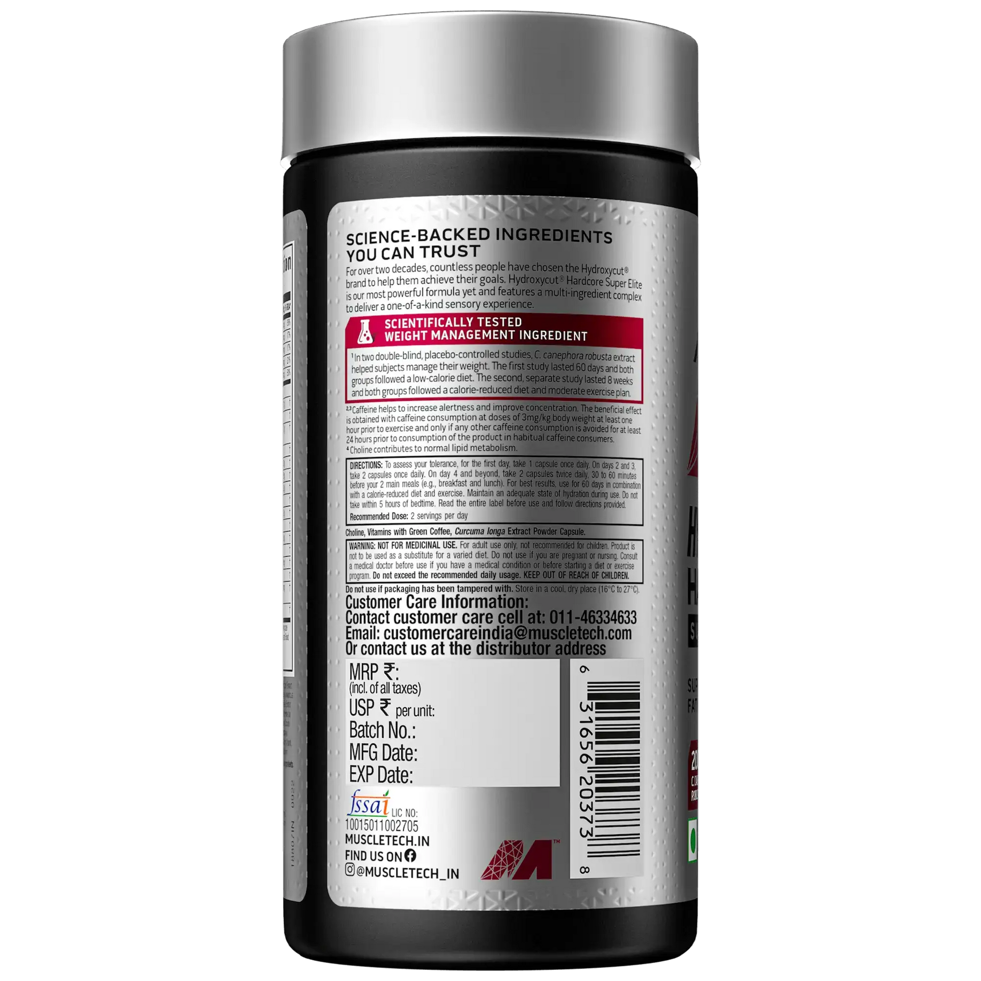 Muscletech Hydroxycut Elite 100 capsules - Protein world