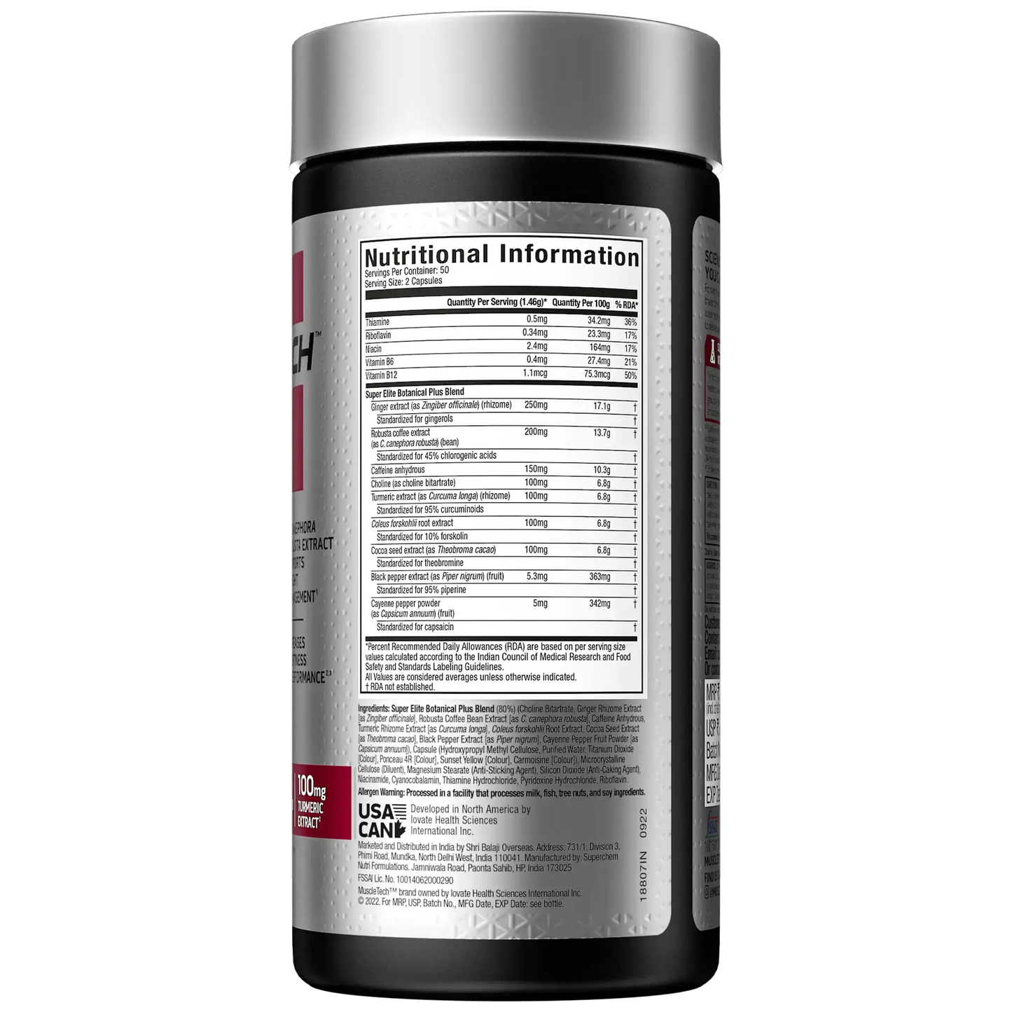 Muscletech Hydroxycut Elite 100 capsules - Protein world