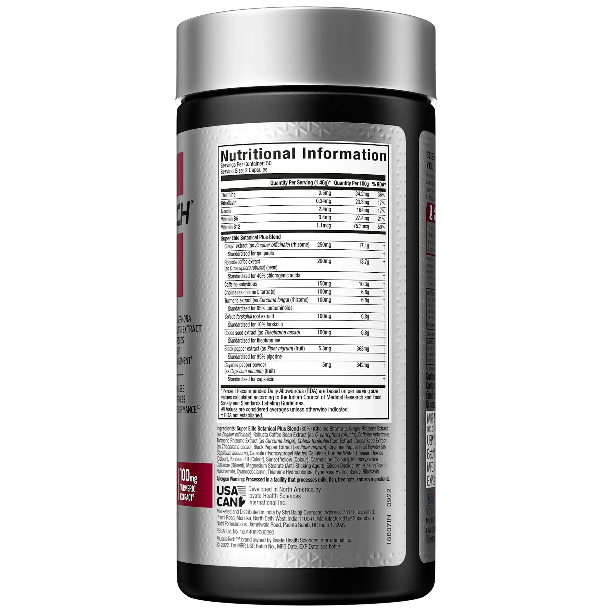Muscletech Hydroxycut Elite 100 capsules - Protein world