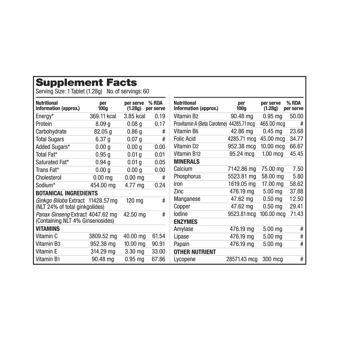 Labrada Multivitamin 60 Tablets - Protein world