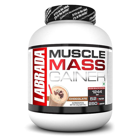 Labrada Muscle Mass Gainer 3kg Chocolate - Protein world