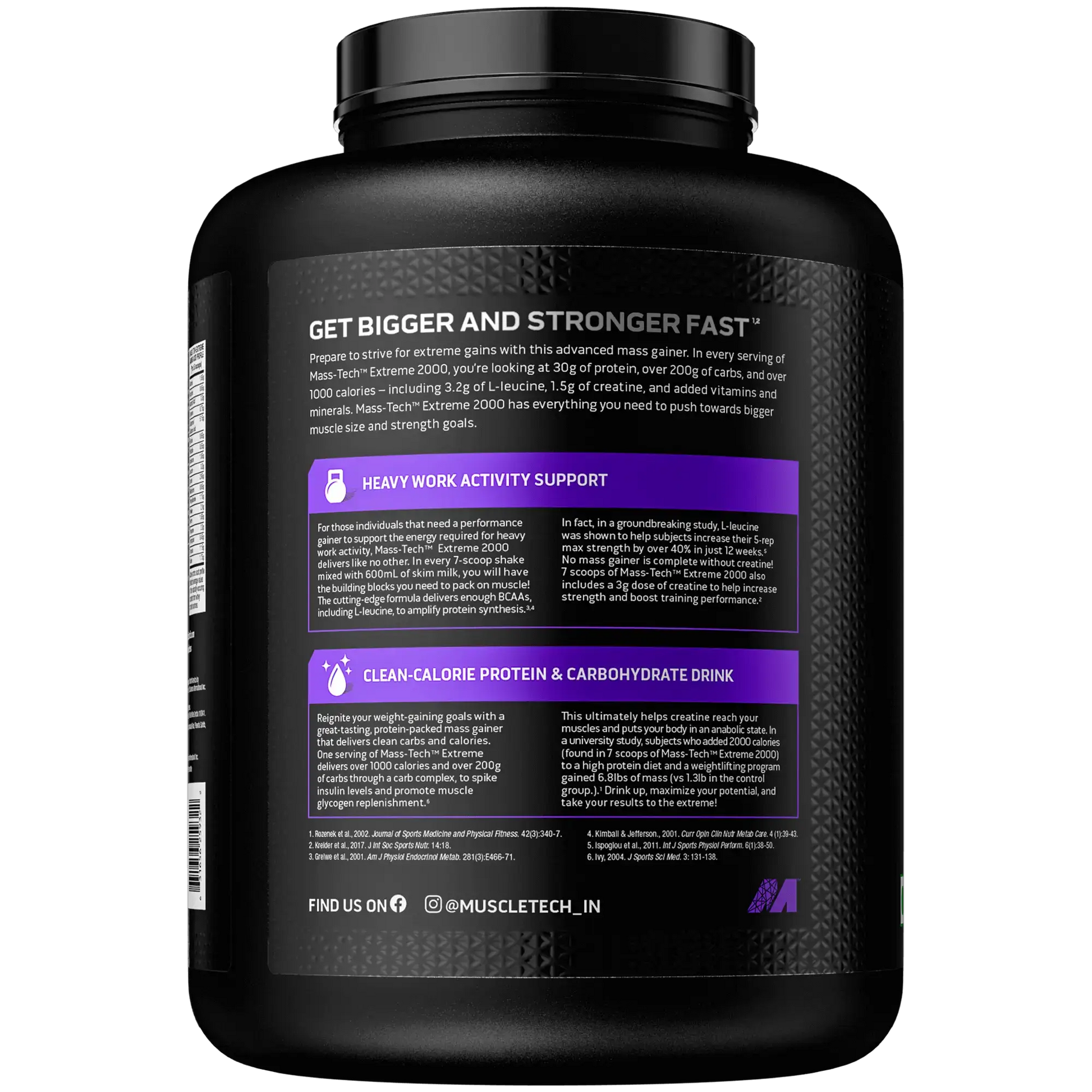Muscletech Masstech Extreme 2000 Triple Chocolate Brownie 3kg - Protein world