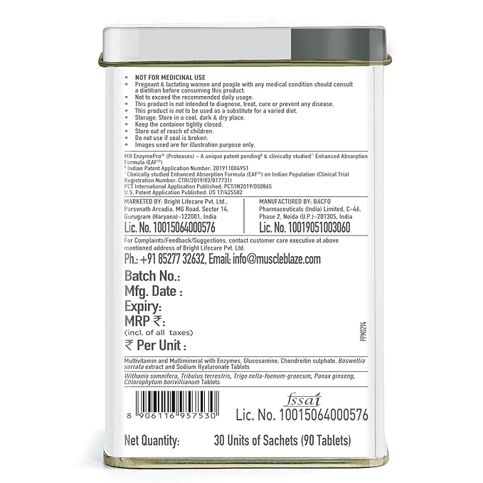 MuscleBlaze Biozyme Daily Multivitamin - Protein world