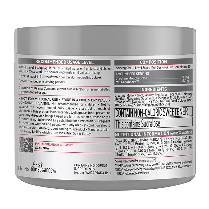 MuscleBlaze Creatine Monohydrate CreAMP - Protein world