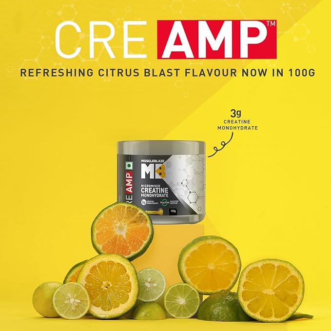 MuscleBlaze Creatine Monohydrate CreAMP - Protein world