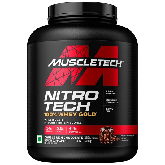 Muscletech Nitrotech Whey Gold Double Rich chocolate 1.81 kg - Protein world