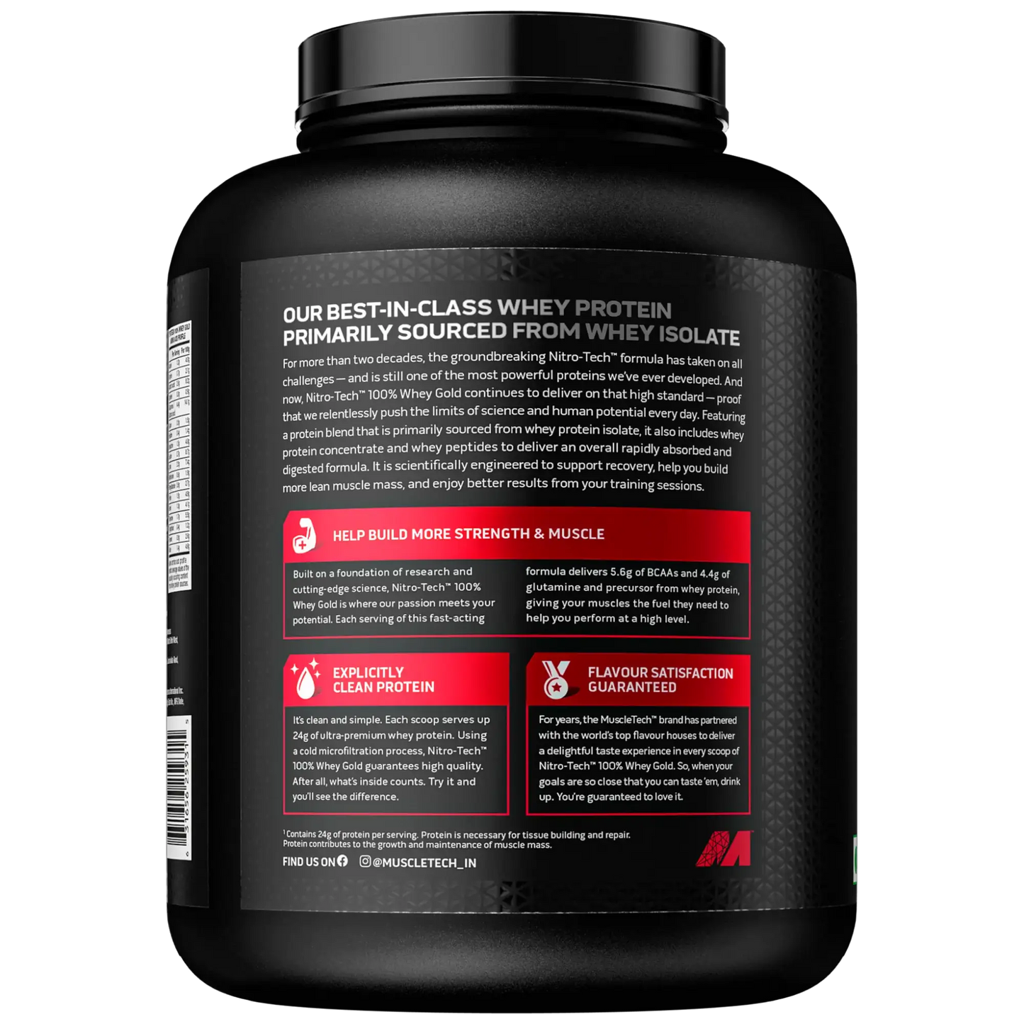 Muscletech Nitrotech Whey Gold Double Rich chocolate 1.81 kg - Protein world