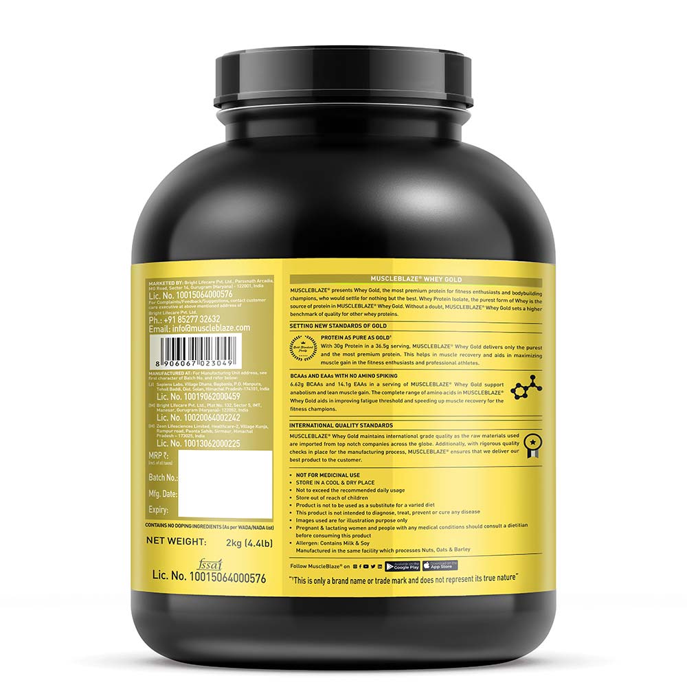 Muscleblaze Whey Gold - Protein world