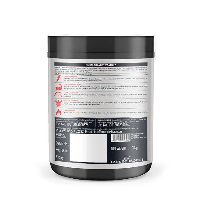 Muscleblaze WrathX 30 Servings - Protein world