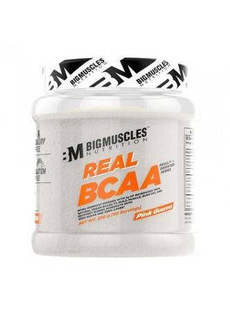 Bigmuscles Nutrition Real BCAA [50 Servings, Lemony] -100% Micronized Vegan, Muscle Recovery & Endurance BCAA Powder, 5 Grams of Amino Acids, Keto Friendly, Caffeine Free