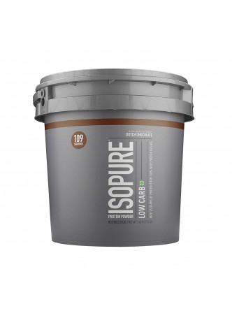 Isopure Low Carb 100% Whey Protein Isolate Powder with 25gm Protein per serve - 7.5 lbs, 3.4 kg Dutch Chocolate
