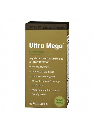 GNC Ultra Mega® Multivitamin (180 Vegetarian tabs)