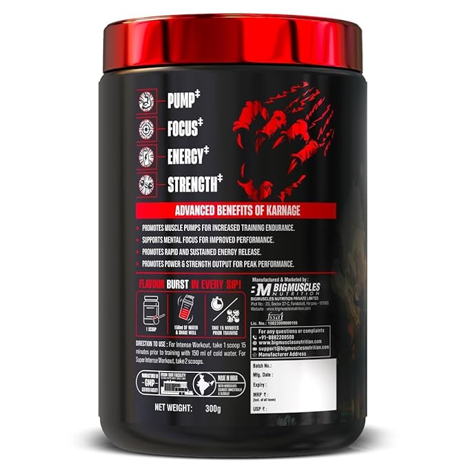 Big Muscles Nutrition Karnage - Protein world