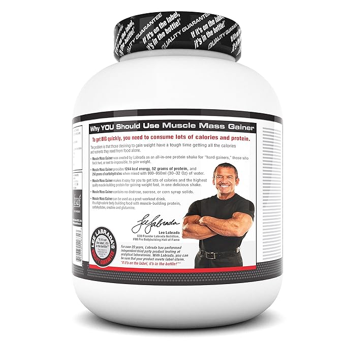 Labrada Muscle Mass Gainer 3kg Chocolate - Protein world