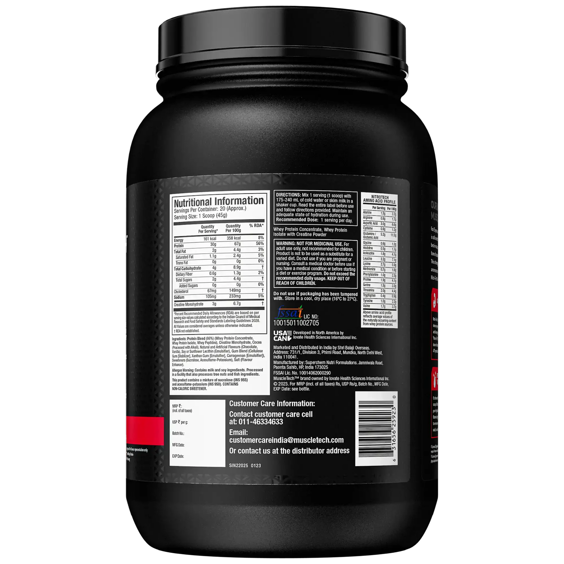 Muscletech Nitrotech Whey Protein - Protein world